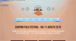 Desktop Screenshot of carpinofolkfestival.com